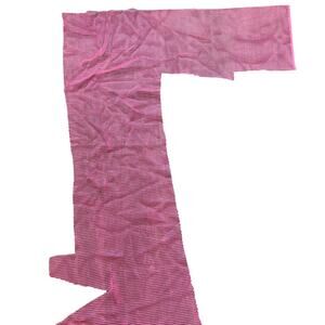 Pink Mesh Fabric Remnant Scrap Remnant Embellishment